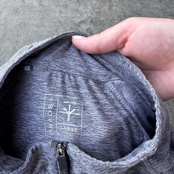 Soybu Gray Long Sleeve Men's Tee - Picture 3 of 4